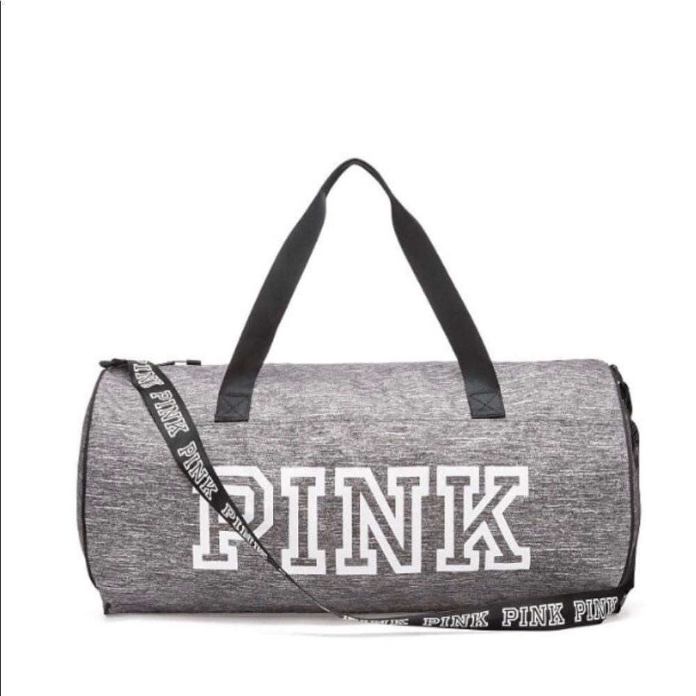 Gray Vs PINK large duffel bag NWT